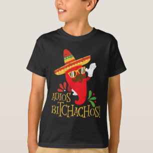 Camiseta Adios Achos Cinco De Mayo Peppers Mexicanos