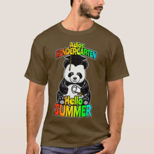 Camiseta Adios Kindergarten Hello Summer Funny Happy Panda