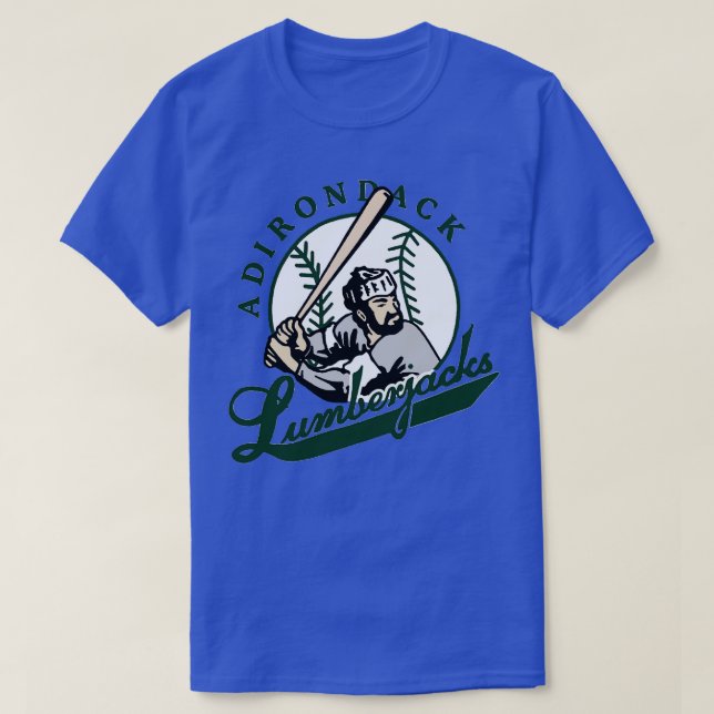 Camiseta Adirondack Lumberjacks Baseball (Frente do Design)