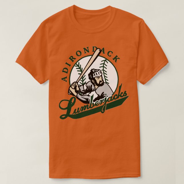 Camiseta Adirondack Lumberjacks Baseball (Frente do Design)