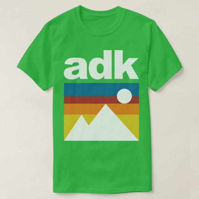 Camiseta Adirondack Mountain ADK (Frente do Design)