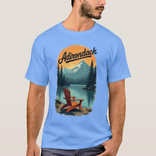 Camiseta Adirondack Vintage Cadeira do Lago