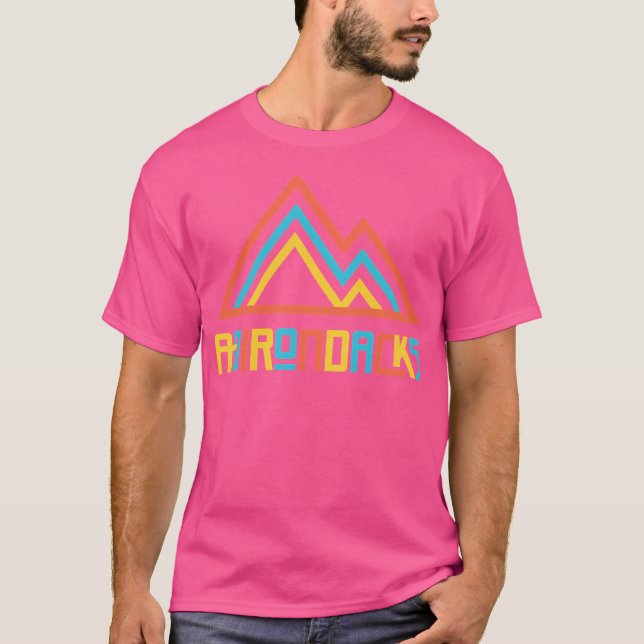 Camiseta Adirondacks Capa de Baseball (Frente)