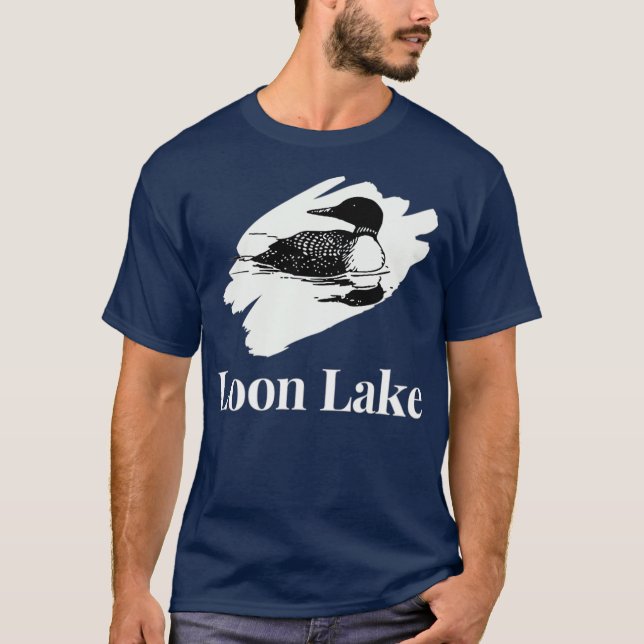 Camiseta Adirondacks Loon Lake NY Bird New York (Frente)