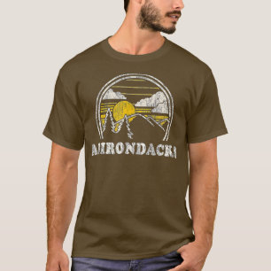 Camiseta Adirondacks New York NY Vintage Montanhas de Camin
