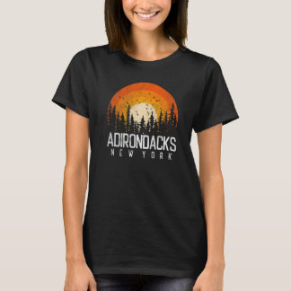 Camiseta Adirondacks Nova York Nova Nova Nova York - Retro 