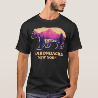 Camiseta Adirondacks Nova York Ny Montanhas Vintage Hiking