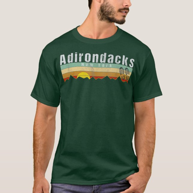 Camiseta Adirondacks Vintage Adirondacks Hiando Presente (Frente)