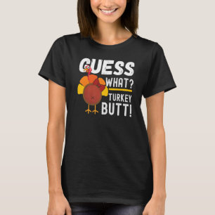 Camiseta Adivinha A Turquia Peregrino Adivinha Que Obrigado