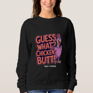 Camiseta Adivinha? Bunda de Frango! Design Divertido