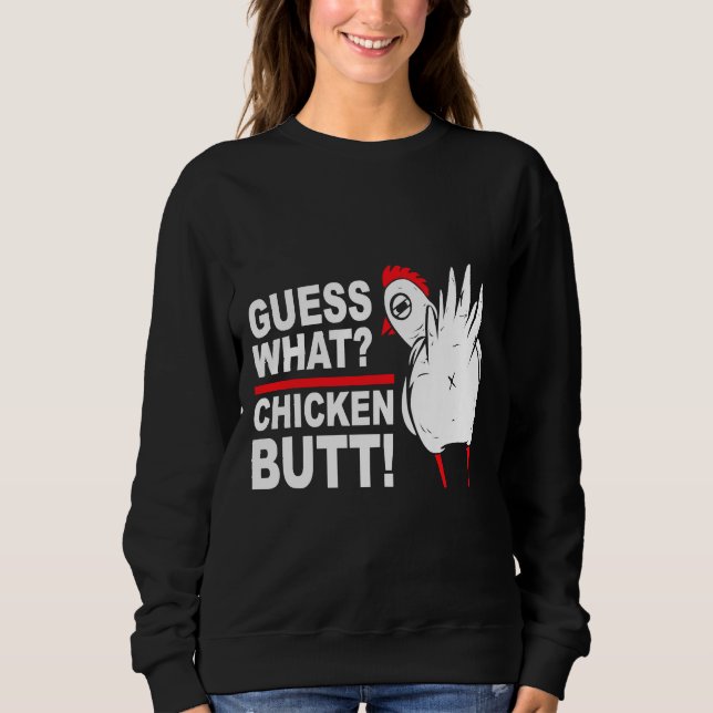 Camiseta Adivinha O Que Bumbum De Frango Dizendo (Frente)