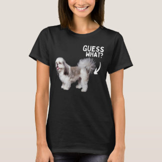 Camiseta Adivinha O Que Bumbum Shih Tzu! Cachorro Engraçado
