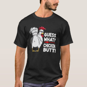Camiseta Adivinha O Que Bunda De Galinha! Adivinhe galo de 