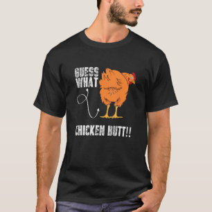 Camiseta Adivinha O Que Bunda De Galinha Galinha Meme Sarc