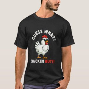 Camiseta Adivinha O Que Bunda De Galinha Meme Galinha Engra