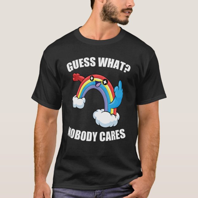 Camiseta ADIVINHA O QUE NINGUÉM SE IMPORTA COM O Rainbow Me (Frente)