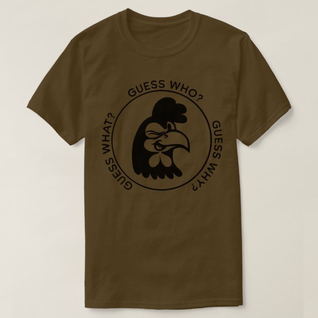 Camiseta Adivinha qual bumbum de frango 1 (Frente do Design)