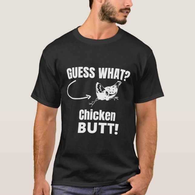 Camiseta Adivinha qual Bumbum de frango 71 (Frente)