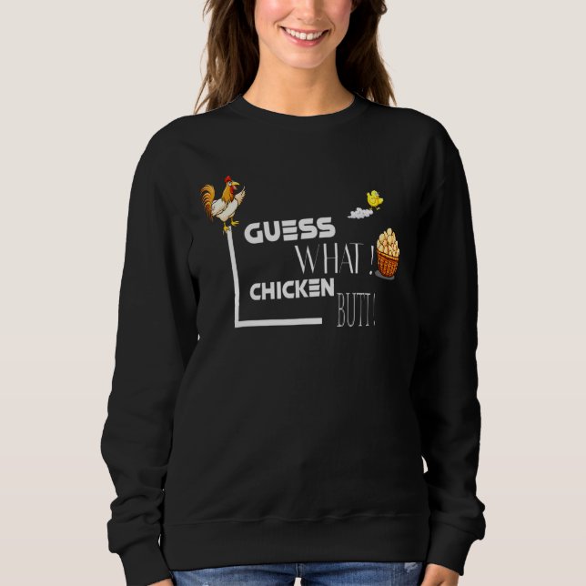 Camiseta Adivinha qual Bumbum de frango projetou clássico (Frente)