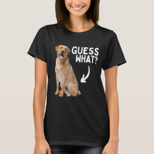 Camiseta Adivinha Que Bumbum Amarelo! Funny Labrador Retrie