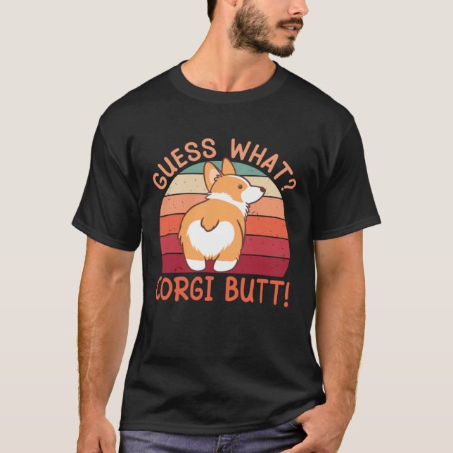 Camiseta Adivinha Que Bumbum Corgi! (Frente)
