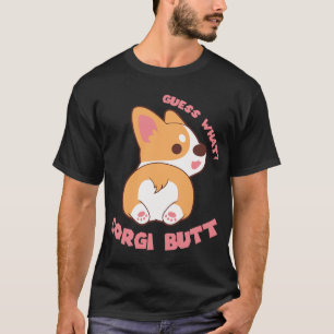 Camiseta Adivinha Que Bumbum De Corgi Engraçado Dava Ao Sob