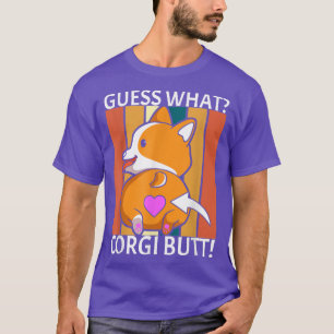 Camiseta Adivinha Que Bumbum De Corgi Funny Corgi Pun Corgi