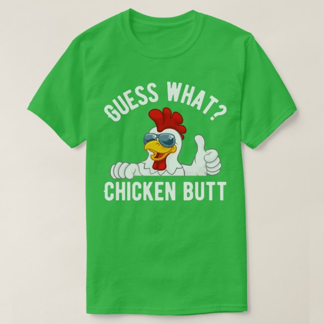 Camiseta Adivinha que bumbum de frango (Frente do Design)