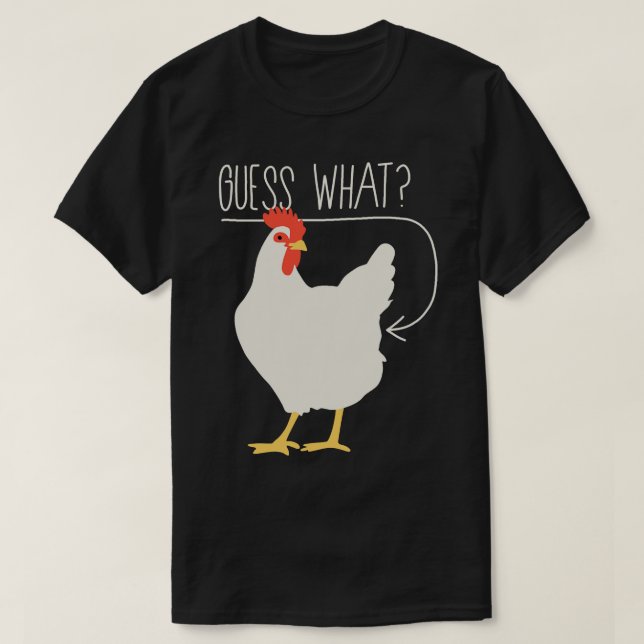 Camiseta Adivinha que bumbum de frango (Frente do Design)