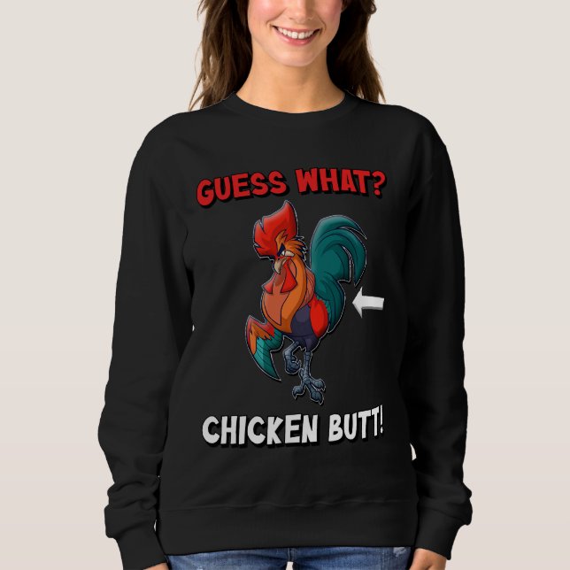 Camiseta Adivinha Que Bumbum De Frango Adorável 85 (Frente)