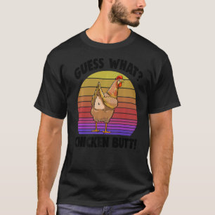 Camiseta Adivinha Que Bumbum De Frango As Mulheres Retro Ad