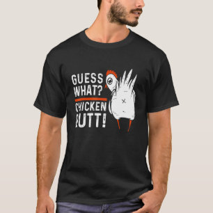 Camiseta Adivinha Que Bumbum De Frango! Design branco
