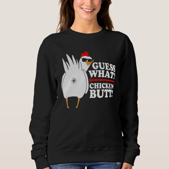 Camiseta Adivinha Que Bumbum De Frango! Engraçado (Frente)