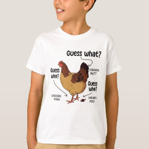 Camiseta Adivinha Que Bumbum De Frango, Engraçado Prato