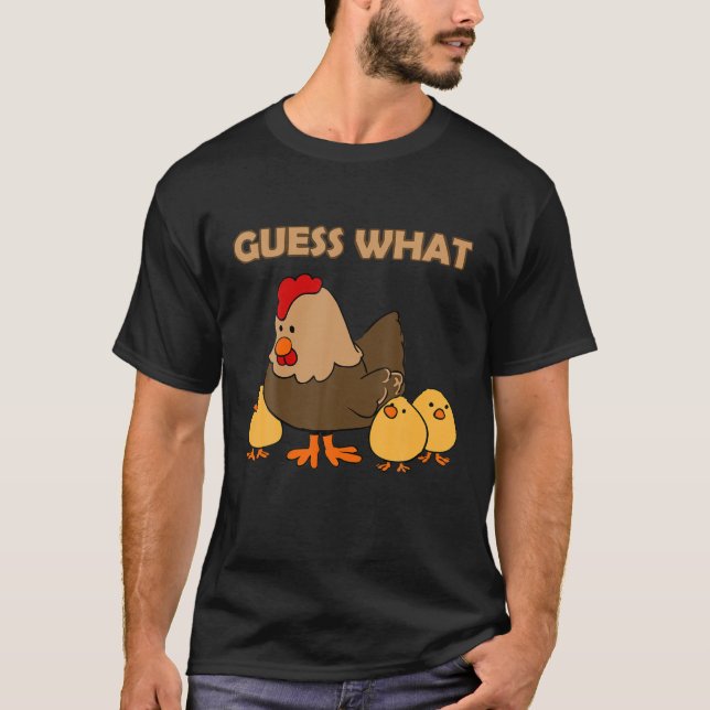 Camiseta Adivinha Que Bumbum De Frango Frente E Traseira (Frente)