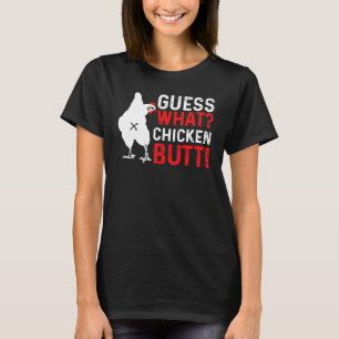 Camiseta Adivinha Que Bumbum de frango Humor Mais Alto