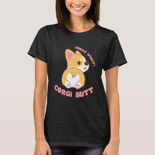 Camiseta Adivinha Que Cachorro De Bumbum De Corgi