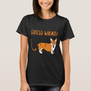 Camiseta Adivinha Que Cão Proprietário do Corgi do Bumbum C