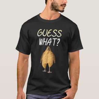 Camiseta Adivinha Que Farme De Frango Com Bumbum De Frango.
