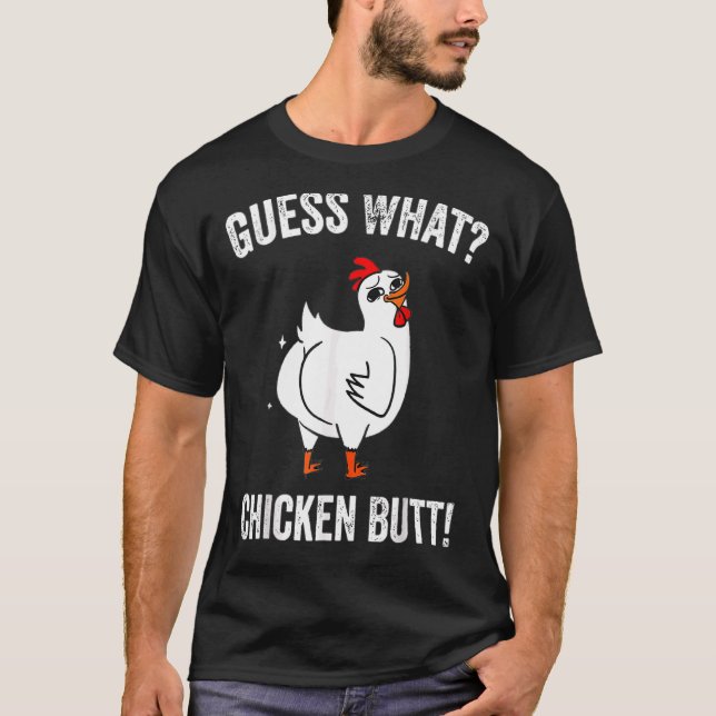 Camiseta Adivinha Que Fazenda de frango Bumbum (Frente)
