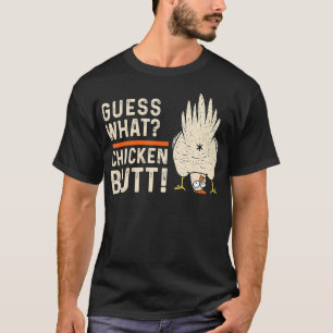 Camiseta Adivinha Que Frango De Bumbum Engraçado