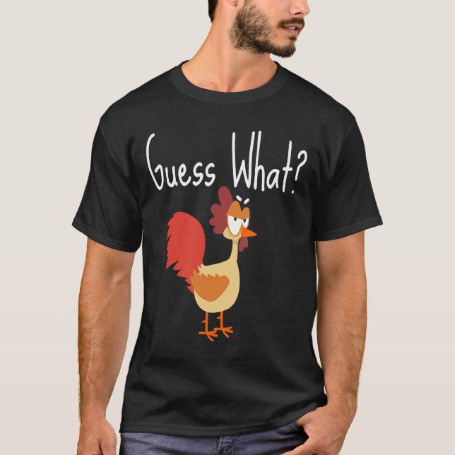 Camiseta Adivinha Que Jogo De Frango De Bumbum De Frango T (Frente)
