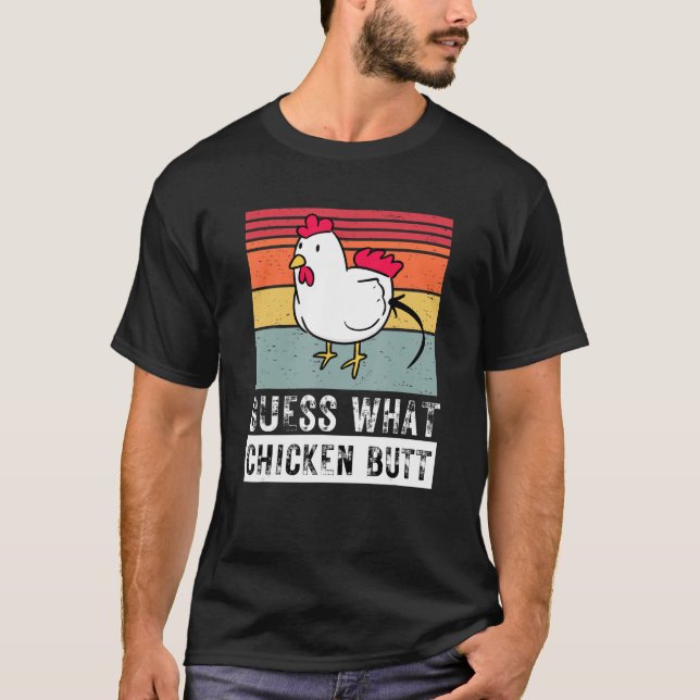 Camiseta Adivinha Que Pai De Frango Chicken Chicken Bumbum  (Frente)
