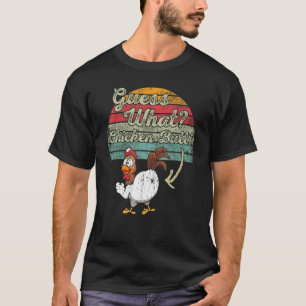Camiseta Adivinha Que Piada de frango com Bumbum de frango