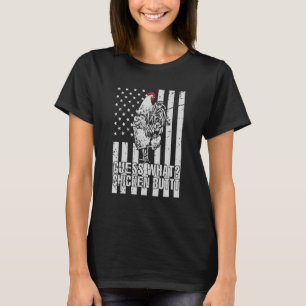 Camiseta Adivinha Que Piada de frango com Bumbum de frango