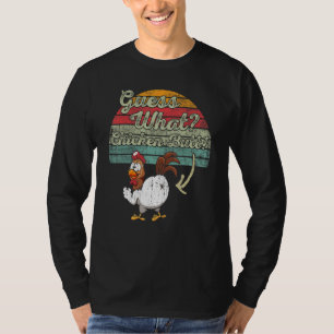 Camiseta Adivinha Que Piada de frango com Bumbum de frango