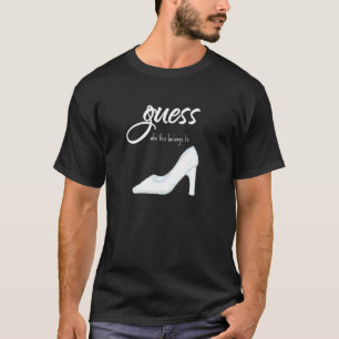 Camiseta Adivinha Quem Pertence À Princesa Cinderella Cinde