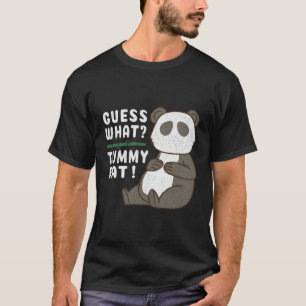 Camiseta Adivinha W GORDURA Tummy Chubby Panda Sugar Cane