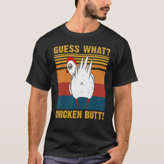Camiseta Adivinhação Engraçada Bunda de Frango Frango