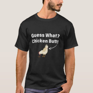 Camiseta Adivinhação Engraçada Bunda de Frango! Roupa com D